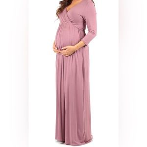 Maternity maxi dress